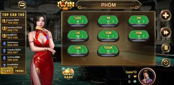 game phỏm - Phỏm (trong game Iwin Online)